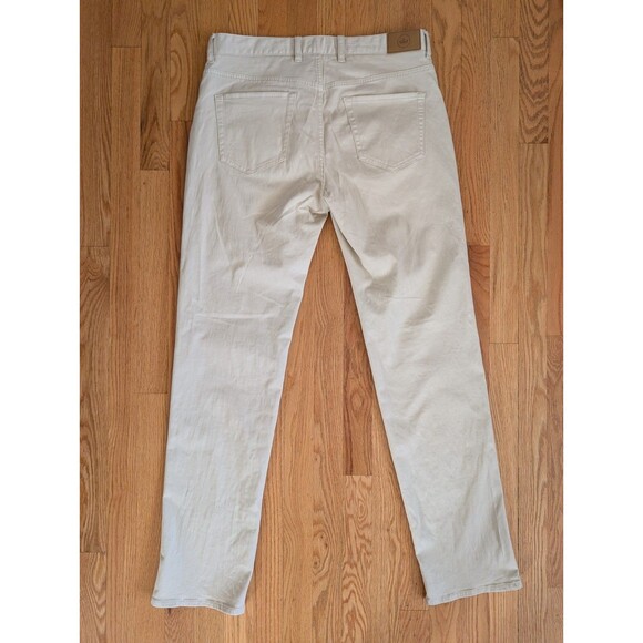 Peter Millar 5-Pocket Pants Men 33 x 33 Beige Khaki Stretch Ultimate Sateen - Picture 7 of 13